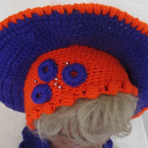 HAT SCARF Crochet NEW 2 PC SET Handmade Hat 20"-22" - Picture 6 of 7